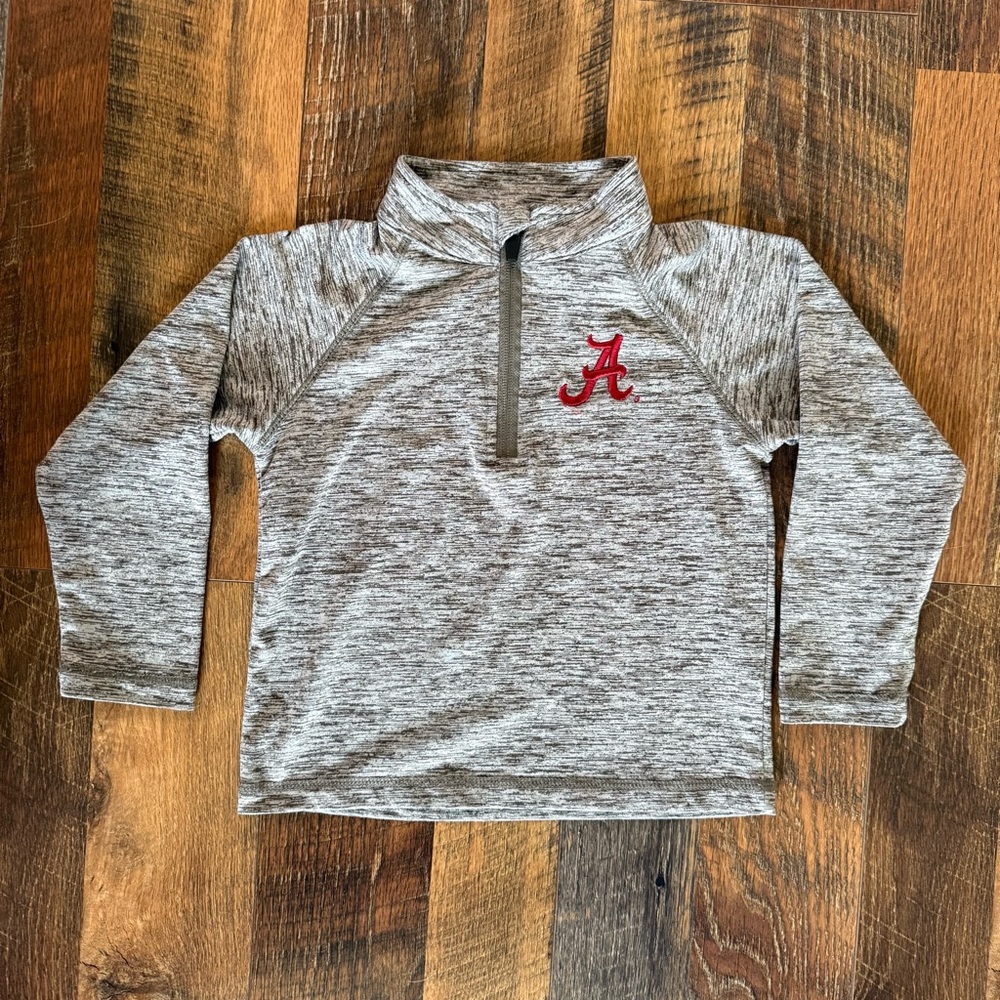 Garb University of Alabama Crimson Tide Toddler Gray Embroidered Quarter Zip 3T